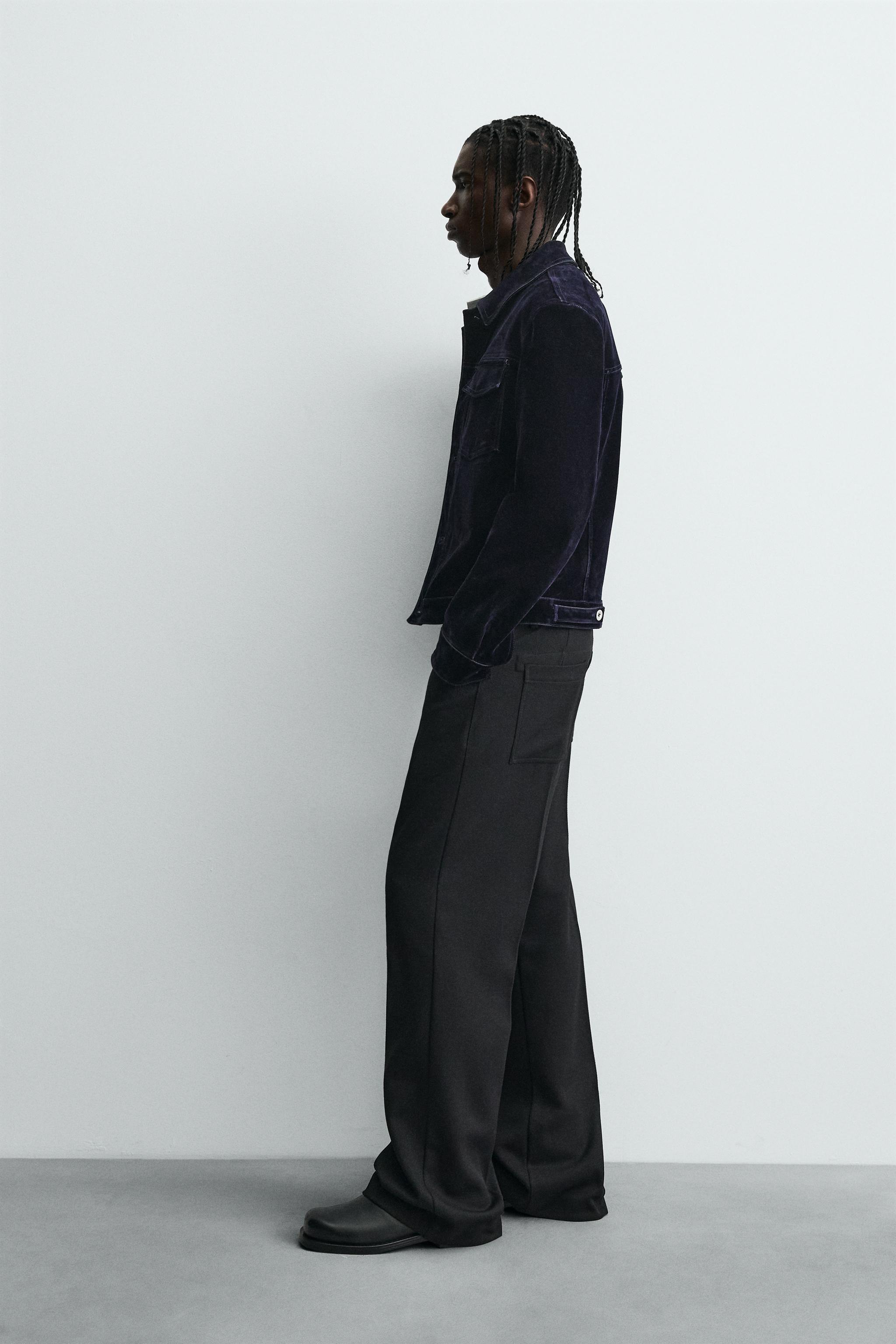 FLARE FIT TWILL PANTS